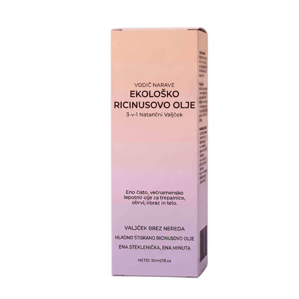 Premium organsko ricinusovo olje v roll-onu