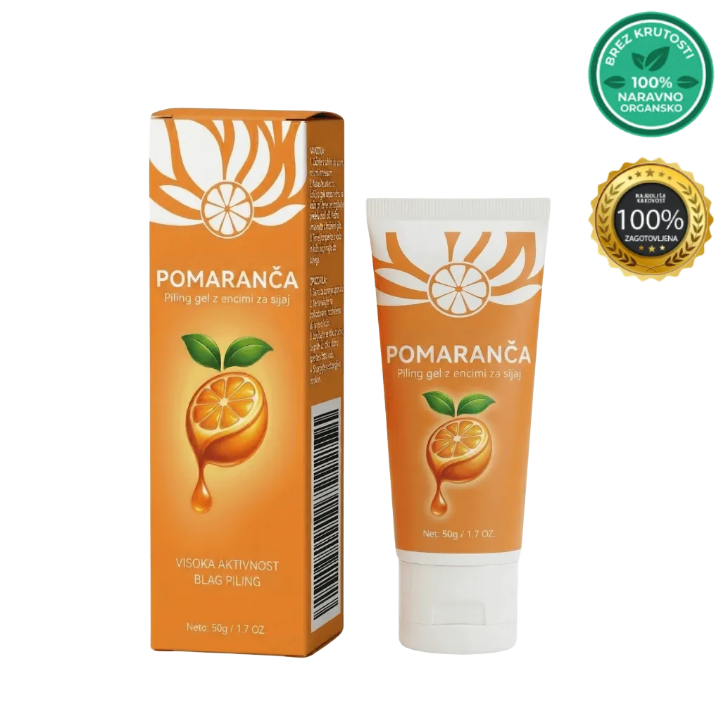 Gel z oranžnimi encimi